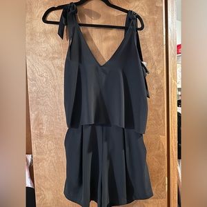 Cute black flowy romper